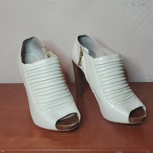 MAXSTUDIO Open Toe Ankle Boots